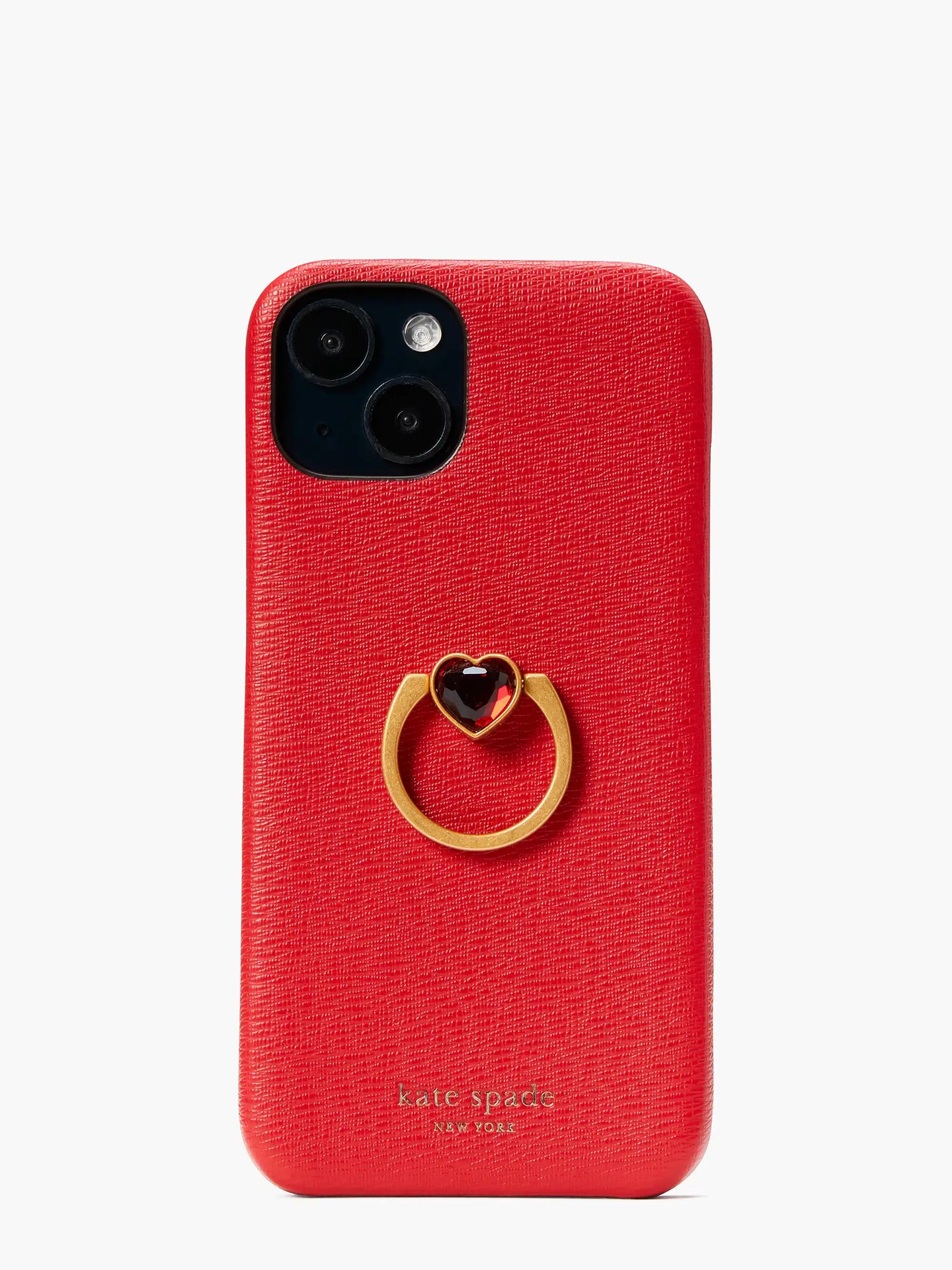AMOUR WRAPPED HEART RING STAND IPHONE 14 CASE
