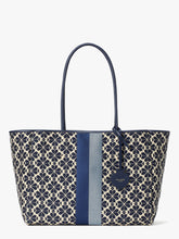Load image into Gallery viewer, SPADE FLOWER JACQUARD EVERYTHING STRIPE LARGE TOTE
