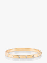 Load image into Gallery viewer, SET IN STONE ENAMEL STONE HINGED BANGLE
