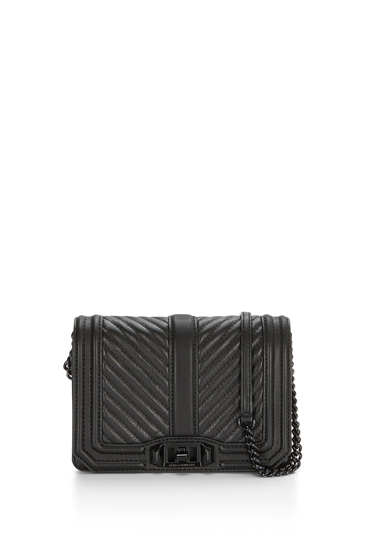 CHEVRON QUILTED SMALL LOVE CROSSBODY