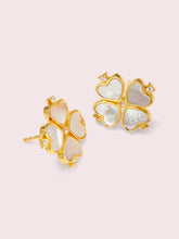 Load image into Gallery viewer, LEGACY LOGO DEMI FINE SPADE FLOWER STUDS